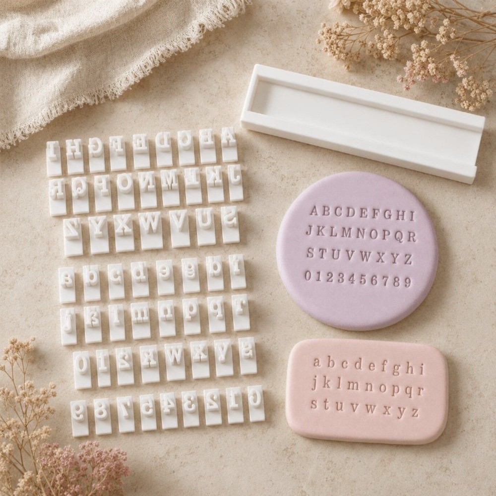 手作り粘土文字・数字スタンプセット（26文字、トレイ付き）、 - Soap Making Kit For Beginners のレビューと価格