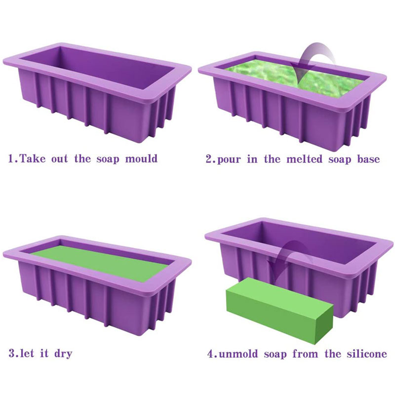 長方形のシリコンソープモールド,取り外しが簡単,手作りのソー - Soap Making Kit For Beginners のレビューと価格