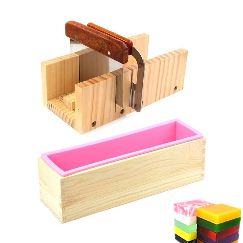 1.2Lシリコンソープモールドキット 42オンス木製シリコン - Soap Making Kit For Beginners のレビューと価格